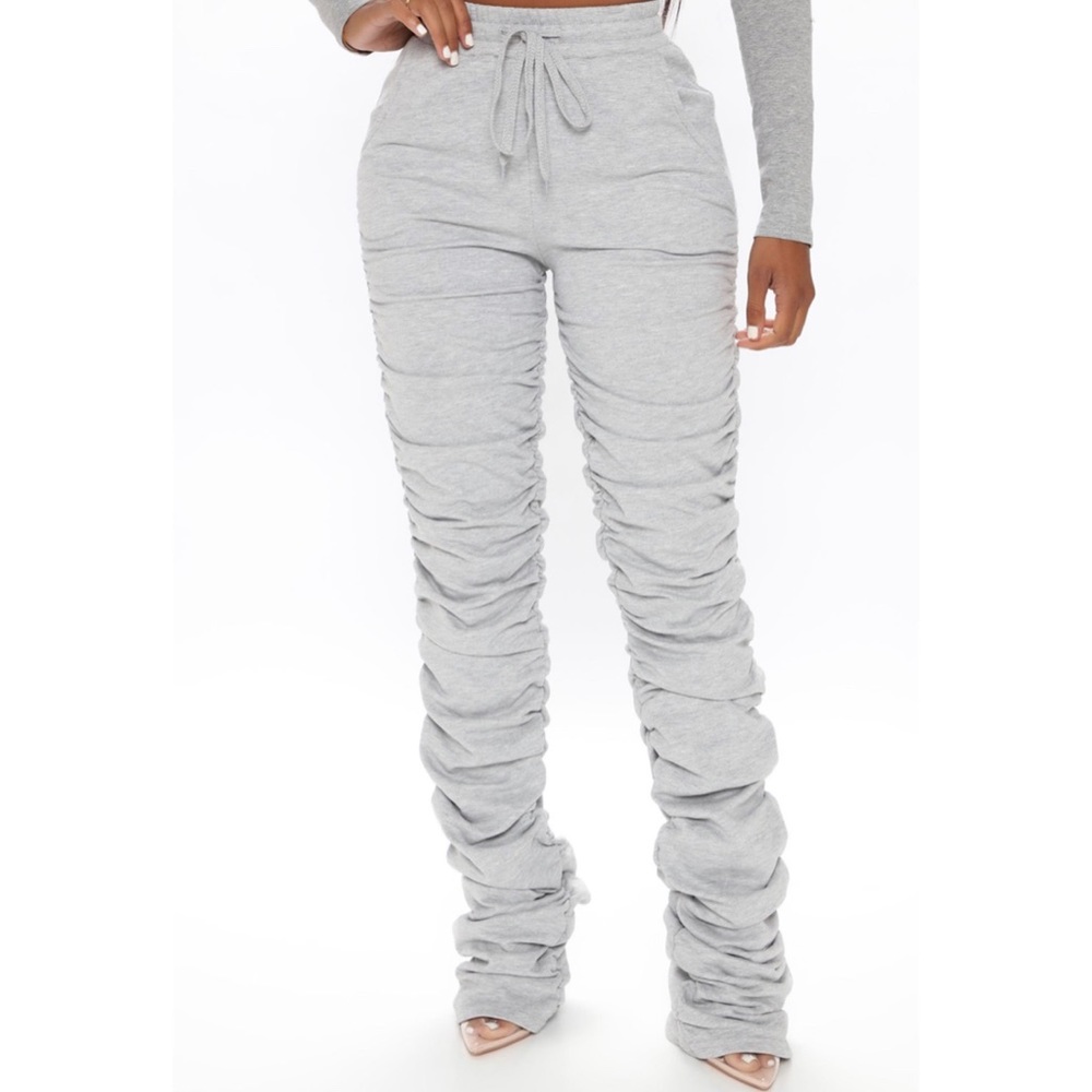 Fashion Nova “Curves And Chill Stacked Pant”